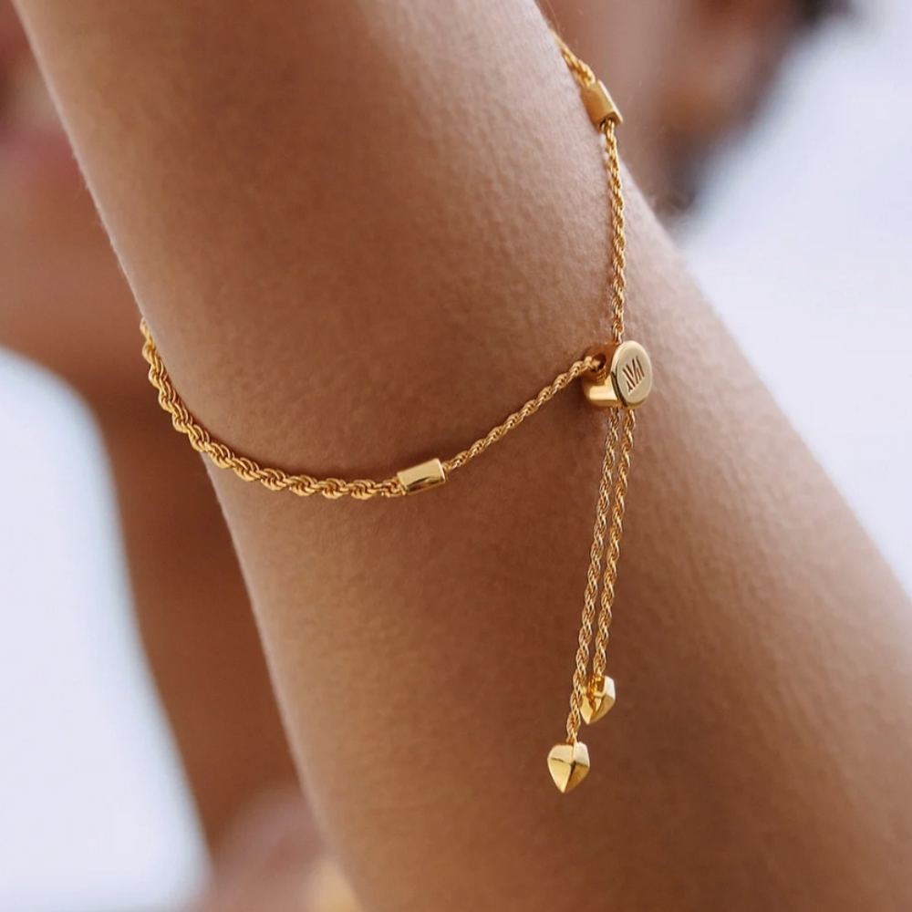 Monica Vinader gold bracelet